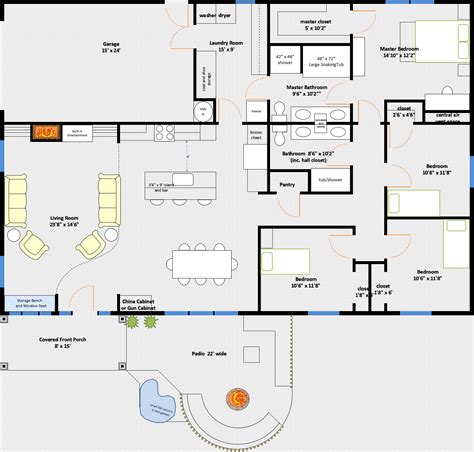 60x40 metal house|40x60 house plan with garage.